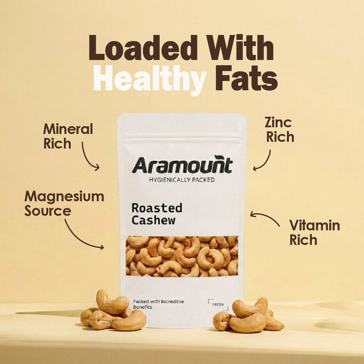 Roasted Cashews - Buy Premium Roasted Kaju