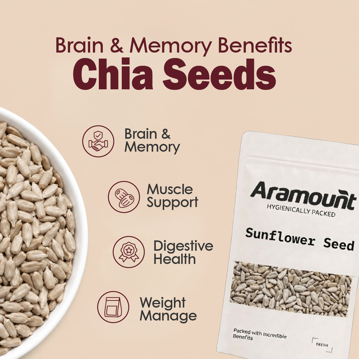 Sunflower Seeds - Buy Premium Roasted Sunflower Seeds